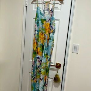 Brand new w tags lounging gown uneven hem line